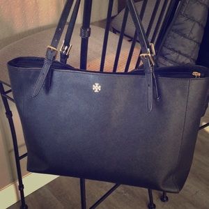 Tory Burch with gold